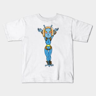 Alien Woman with Ray Gun CHIBI SD MONSTER GIRLS Series I Kids T-Shirt